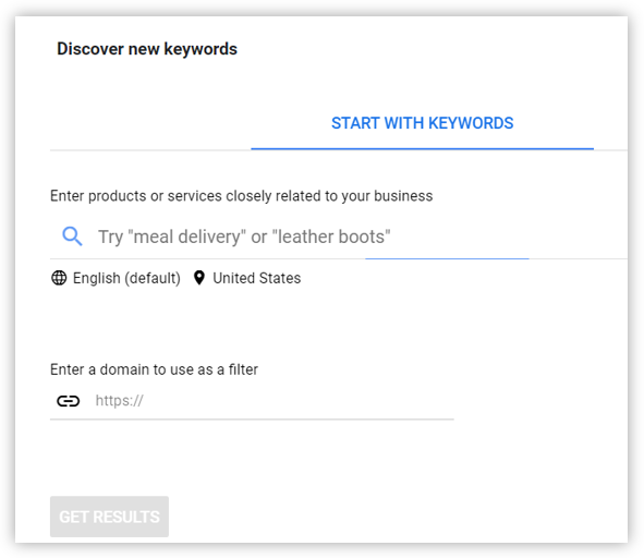 keyword planner